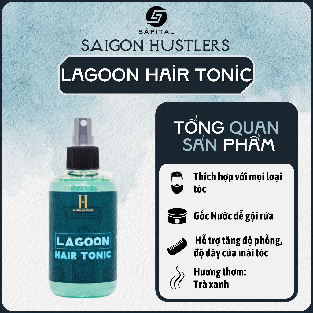 Xịt tạo phồng Lagoon Hair tonic 200ml - Tặng lược bán nguyệt - sản phẩm pre styling hỗ trợ tạo phồng