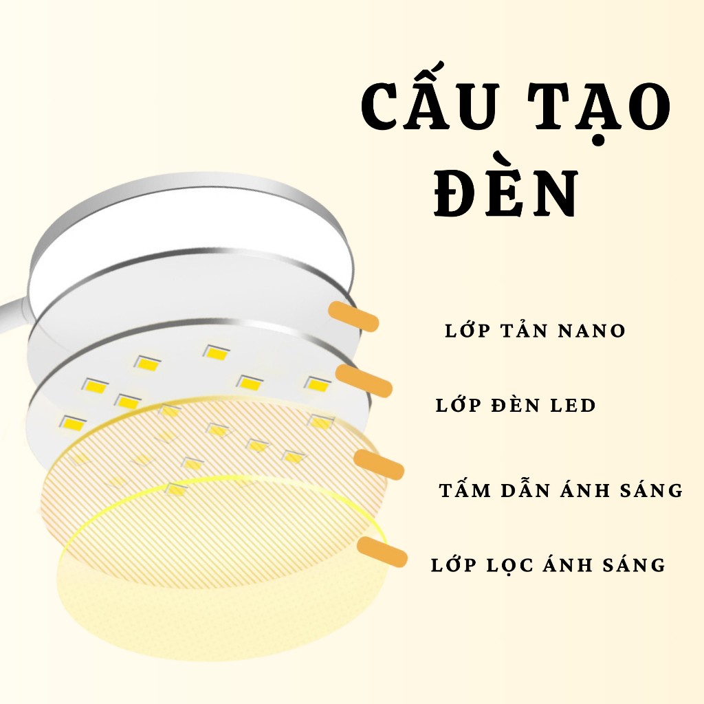 Đèn Bàn Học Wasabi Kẹp Bàn Đọc Sách Đa Năng