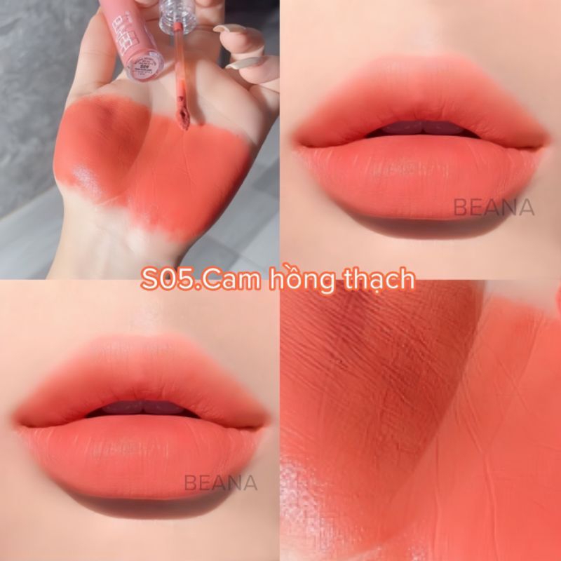 Son kem lì Beana cao cấp màu Cam hồng nude BA12 nhẹ nhàng cực xinh