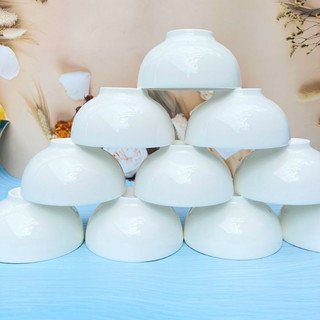 1 Bát ăn cơm sứ trắng lohaco bát tràng