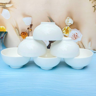 10 Bát ăn cơm sứ trắng lohaco bát tràng