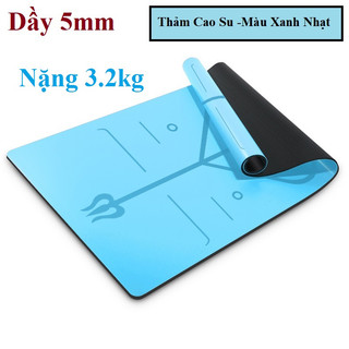 Thảm Tập Yoga 5mm Định Tuyến Cao Su PU Cao Cấp