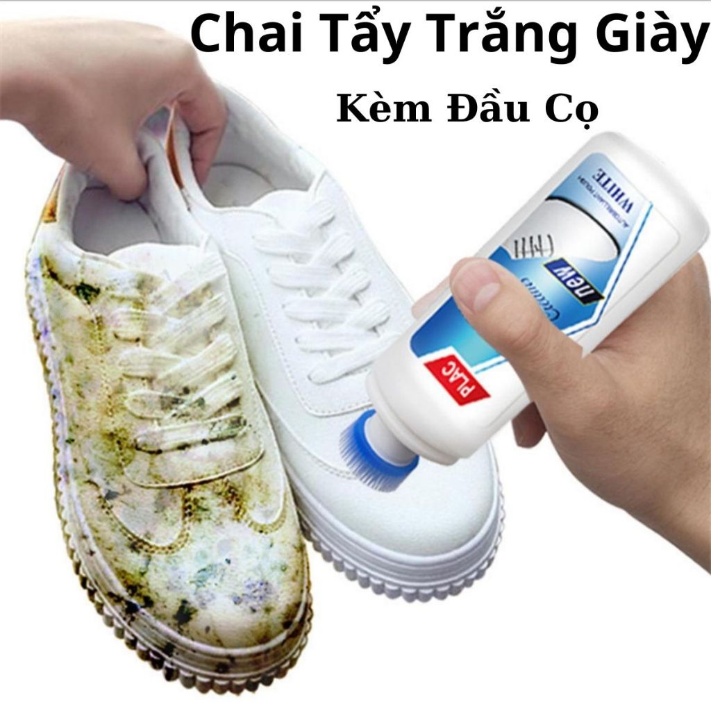 Chai Xịt Vệ Sinh Tẩy Trắng Giày Dép Túi Xách 100ML, Chai Tẩy Trắng Giày Tẩy Vết Ố Vàng Làm Sạch Giày Nhanh Chống