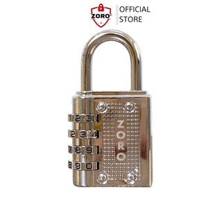 Ổ khóa số mật mã ZORO màu trắng 4 phân - thích hợp khóa tủ,cửa phòng trọ, ổ khóa mật khẩu 4 số bảo mật cao, nhỏ gọn