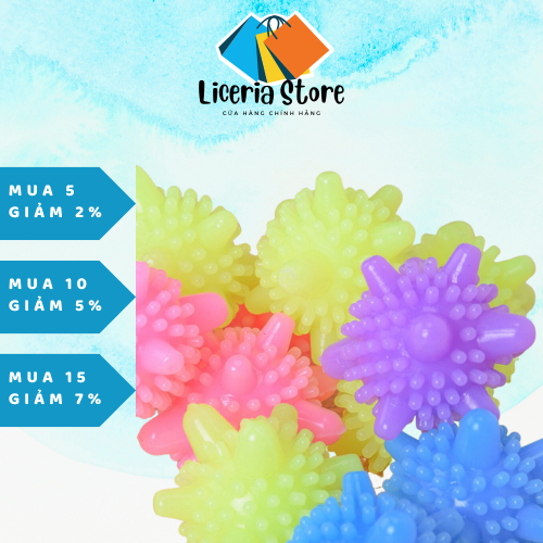 Bóng Giặt Cầu Gai Giặt Sạch Làm Giảm Nhăn Quần Áo