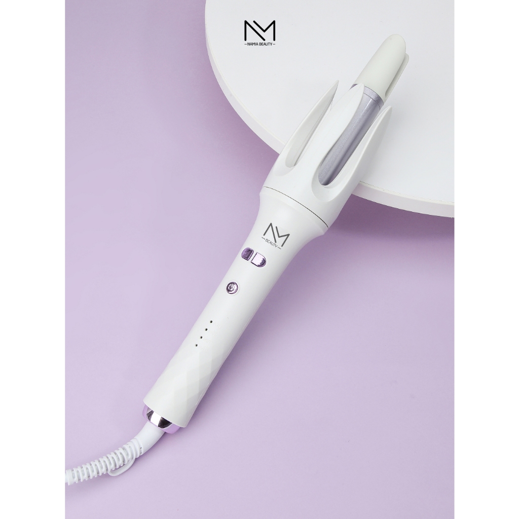 Máy uốn tóc xoăn tự động NAMIA BEAUTY chất liệu gốm sứ đường kính uốn 28mm