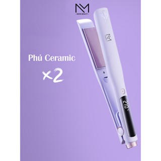 Máy duỗi tóc ép thẳng NAMIA BEAUTY tạo kiểu thẳng xoăn có ion âm, đèn hồng ngoại bảo vệ tóc tối đa