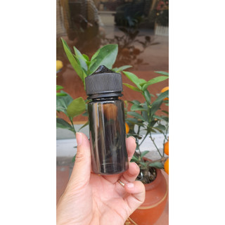 Chai nhựa 100ml đen trong, trắng trong đựng jiuce, tinh dầu, nước hoa, mực săm