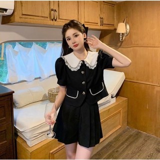 Đầm xòe dự tiệc tiểu thư chéo dây siêu dễ thương