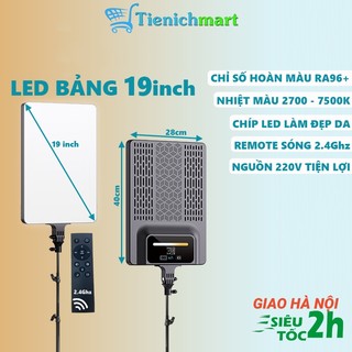 Bộ đèn LED bảng studio 19 inch chụp ảnh quay phim chip led quang học làm đẹp da chuyên nghiệp