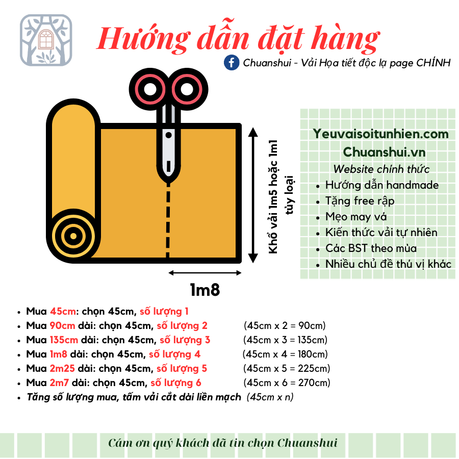 CS21-149 Vải cotton 100% tự nhiên🍒Chuanshui🍒khổ vải 145cm,Noel bông tuyết