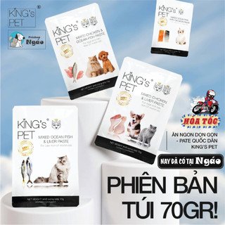Pate king's pet / king pet gói 70g - thức ăn ướt cho chó và mèo __ => gói <= __
