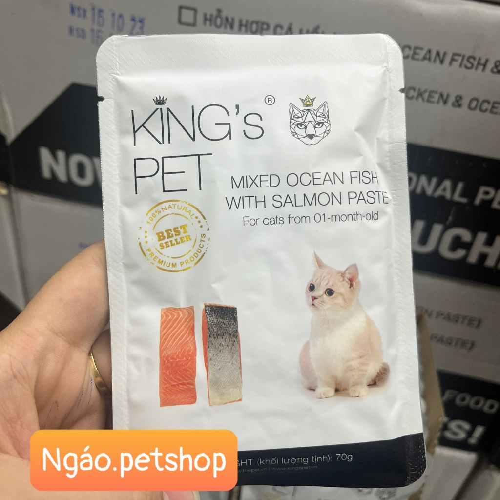 Pate King's Pet / King Pet gói 70g - Thức ăn ướt cho chó và mèo __ Gói __