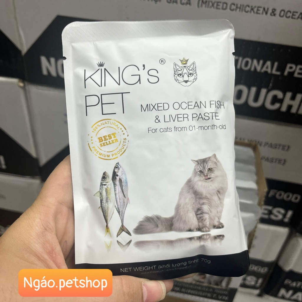 Pate King's Pet / King Pet gói 70g - Thức ăn ướt cho chó và mèo __ Gói __