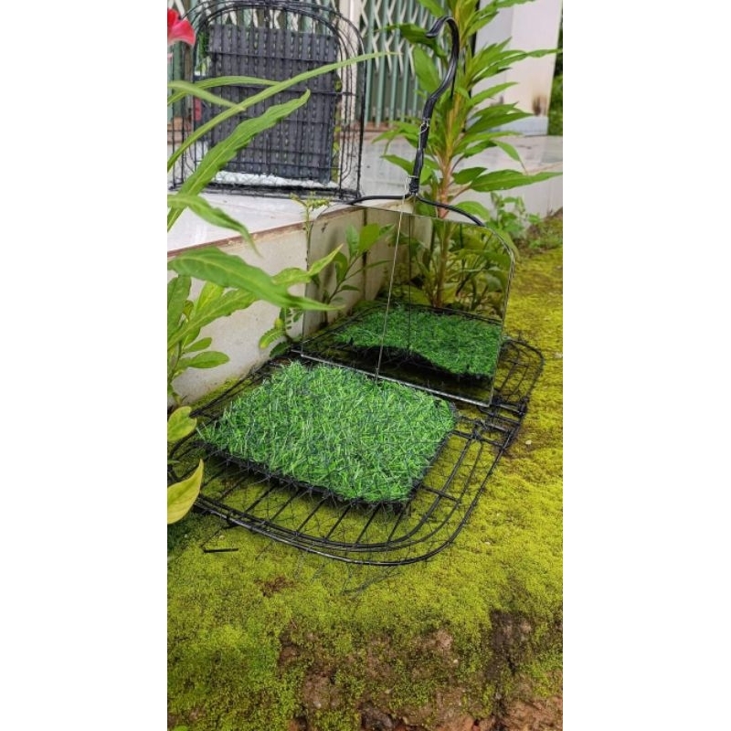 1 cái mẹt gương  2 mặt bẫy cút treo cây hoặc để đất