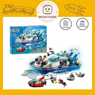Đồ chơi lắp ráp 20277 Tàu cảnh sát biển – Xếp hình thông minh
