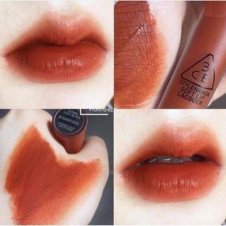 Son kem 3ce soft lip lacquer #Tawny Red