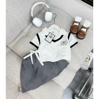 SÉT ÁO CROPTOP SỐ 21 CV CHO BÉ