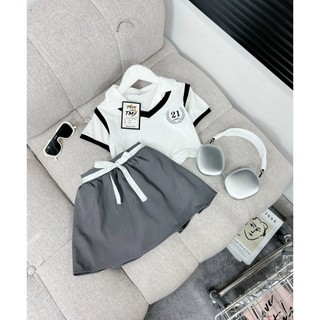 SÉT ÁO CROPTOP SỐ 21 CV CHO BÉ