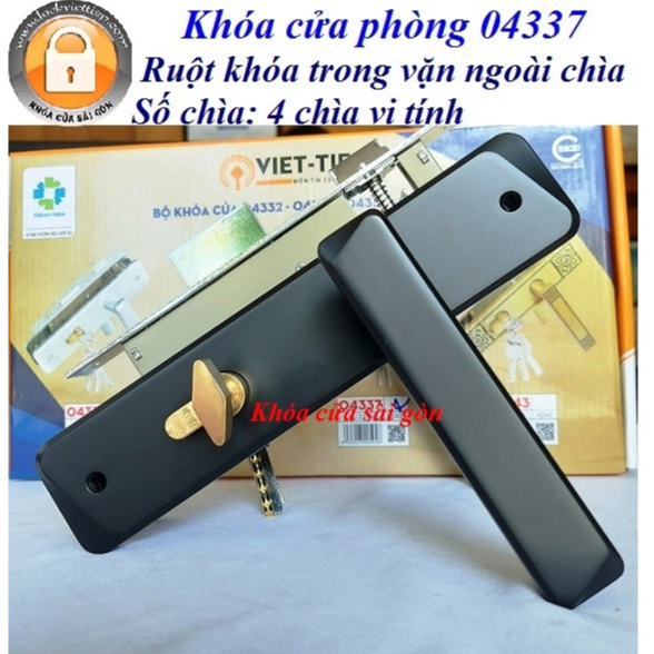 KHÓA TAY GẠT VIỆT TIỆP 04337 (MẪU MỚI 2021)-DÙNG CHO CỬA PHÒNG