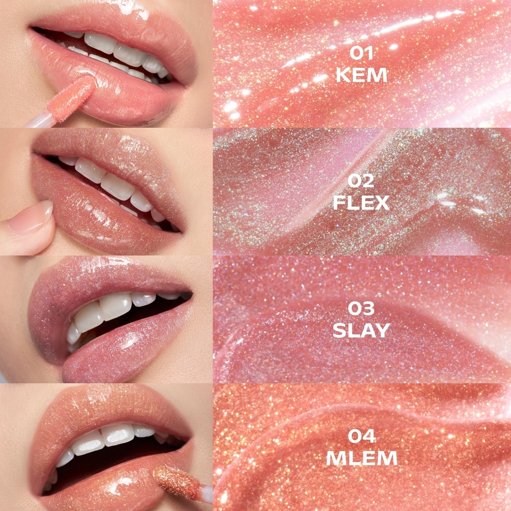 Son Bóng Có Nhũ, Mịn Môi, Lâu Trôi OFÉLIA Mintyice Sparkling Gloss 3.7g