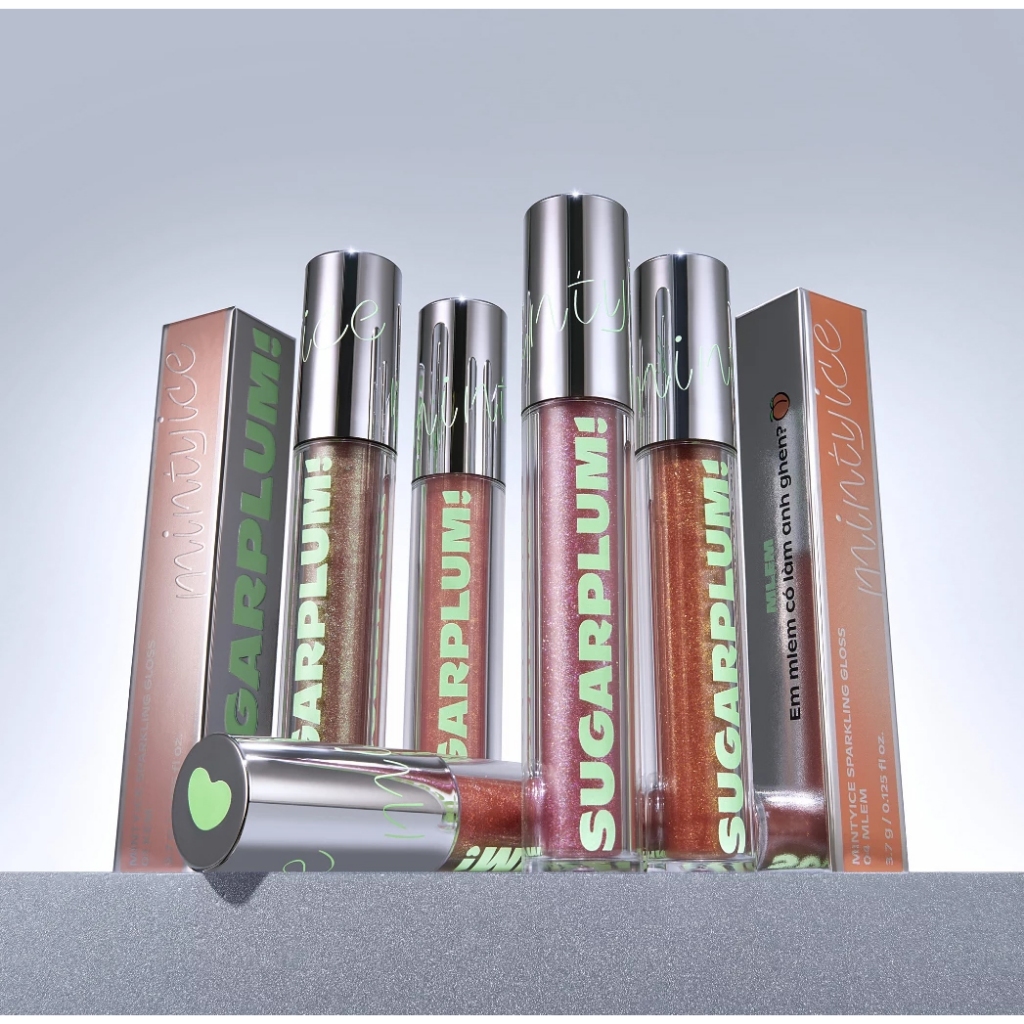 Son Bóng Có Nhũ, Mịn Môi, Lâu Trôi OFÉLIA Mintyice Sparkling Gloss 3.7g