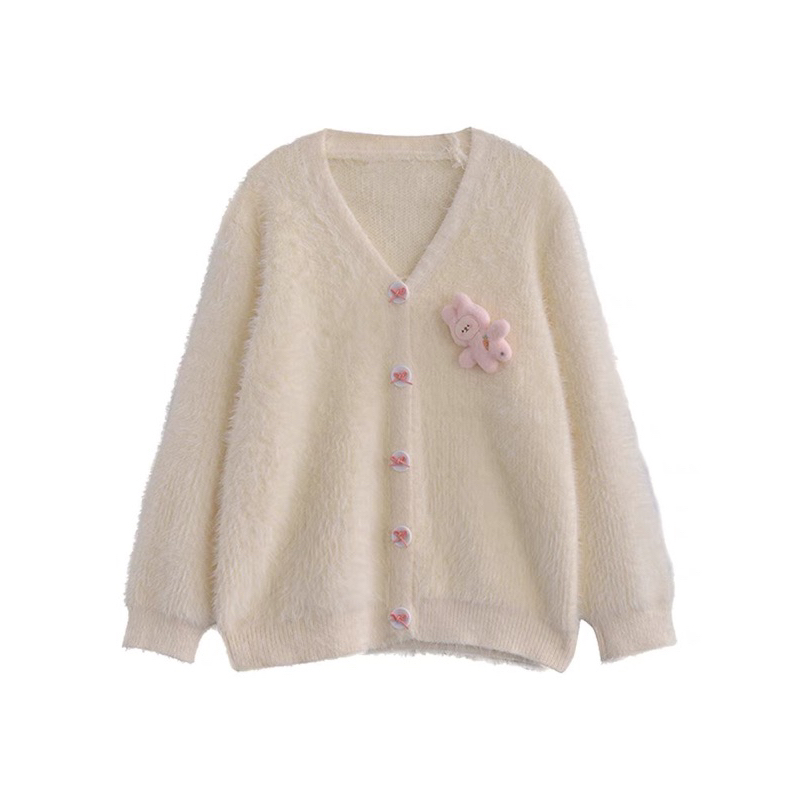 CARDIGAN LÔNG KÈM THỎ