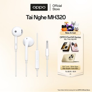 Tai Nghe Điện Thoại OPPO MH320 Có Mic Thoại Cổng 3.5mm - Hàng Chính Hãng