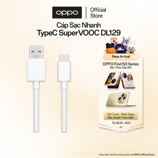 Cáp Sạc OPPO Type C Super VOOC DL129 - Hàng Chính Hãng