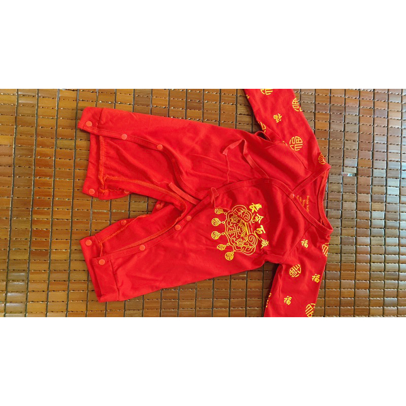 Bộ body đỏ mang tết 12-18month
