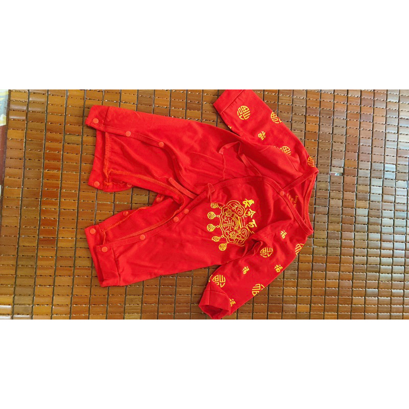Bộ body đỏ mang tết 12-18month