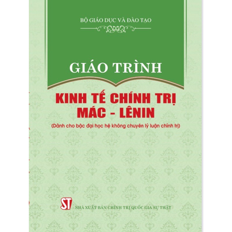 Giáo trình Kinh tế chính trị Mác - Lênin 2021