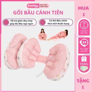 Gối bầu cánh tiên, gối bà bầu giảm đau lưng đỡ bụng cho bà bầu một giấc ngủ ngonn - Shopdobau