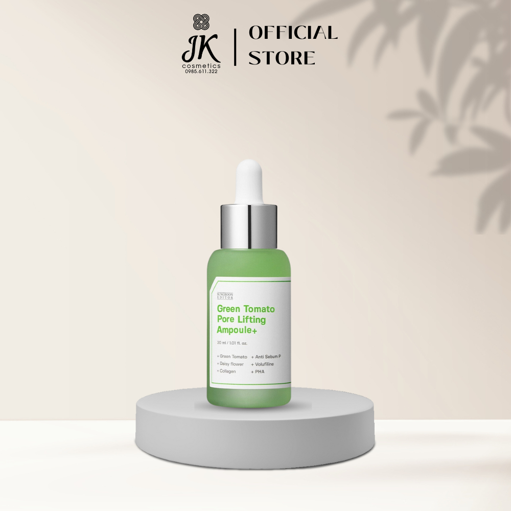 Serum Cà Chua Xanh Green Tomota Pore Lifting Ampoule 30ml - JK Auth Cosmetics