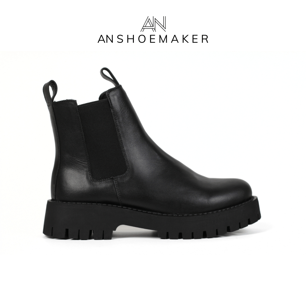 Chelsea boot đế chunky An chất liệu da bò nappa nhập khẩu cao 5,5cm hách dáng tăng chiều cao siêu êm