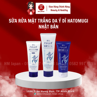 Sữa rửa mặt trắng da ý dĩ Hatomugi Nhật bản