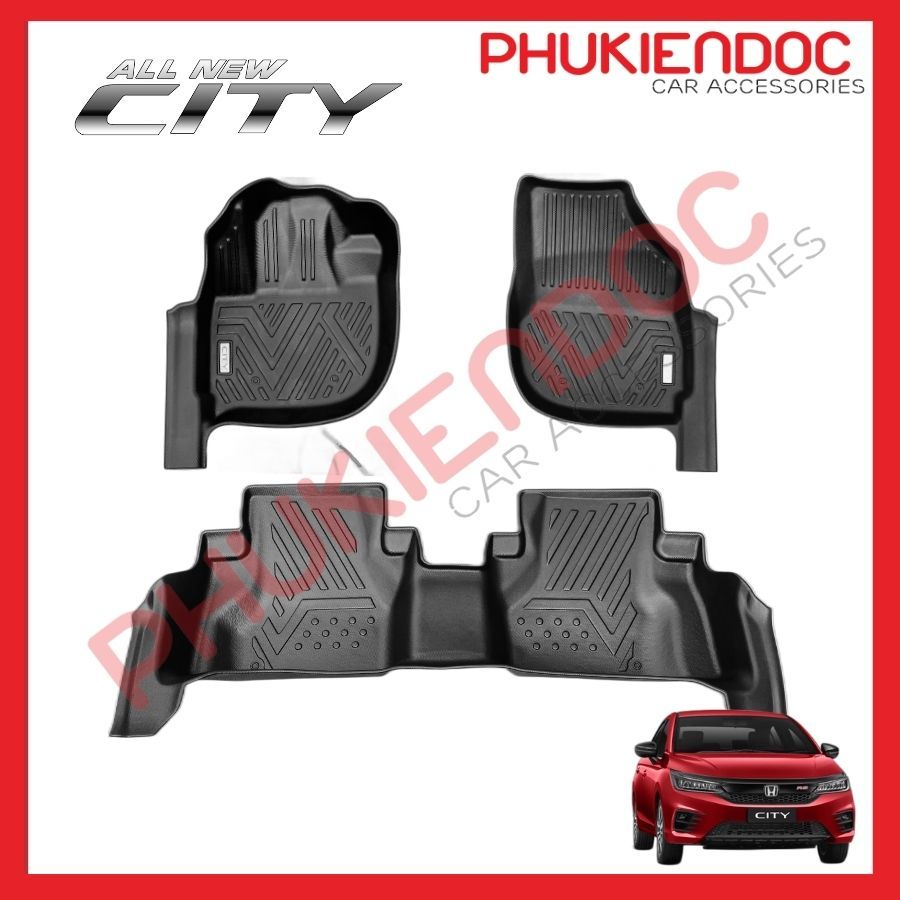 Thảm lót sàn Honda City 2021 - 2023 nhựa đúc tràn viền