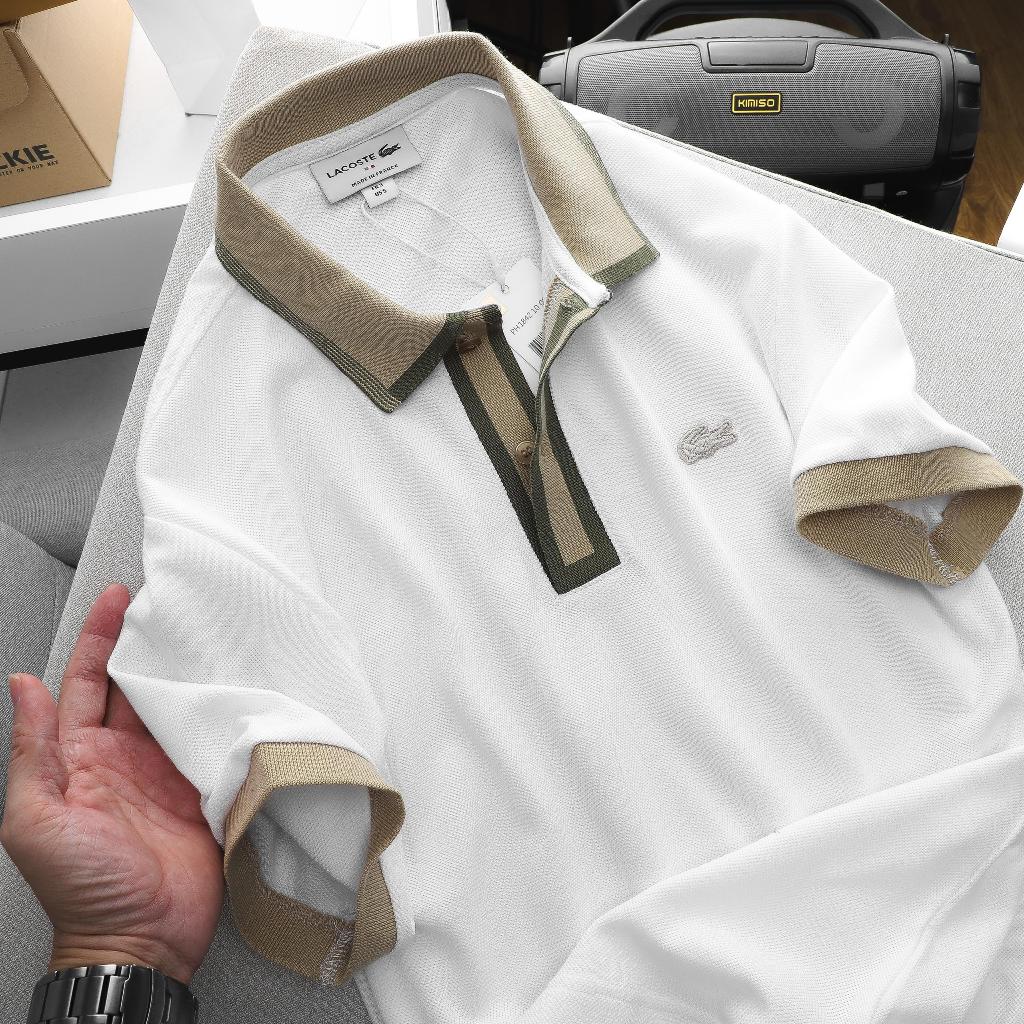 Áo Polo Nam Lcst Ngắn Tay Cổ Phối PL51, Form slim, vải cotton pique vô cùng mềm mại, Hàng VNXK