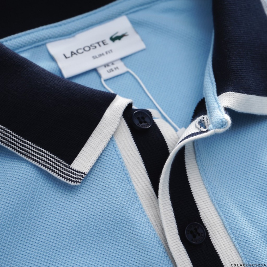 Áo Polo Nam Lcst Ngắn Tay Cổ Phối PL51, Form slim, vải cotton pique vô cùng mềm mại, Hàng VNXK