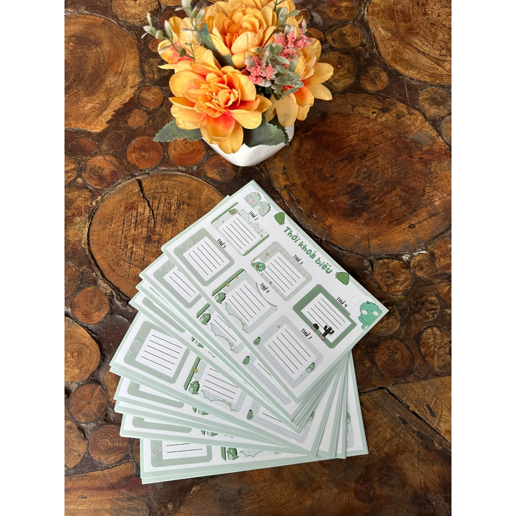 Thời khóa biểu hình ngộ nghĩnh dễ thương