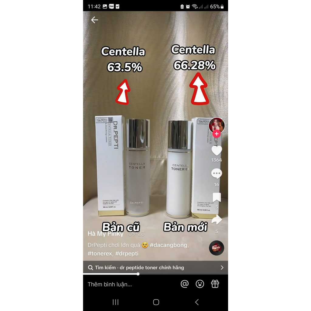 Dr.Pepti+ Centella Toner - Nước Hoa Hồng Dưỡng Da Căng Bóng Hàn Quốc Mẫu Mới