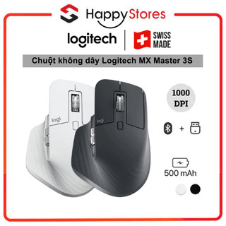 Chuột không dây bluetooth logitech mx master 3s – yên tĩnh, 8k dpi, cuộn siêu nhanh, sạc usb-c - hàng chính hãng