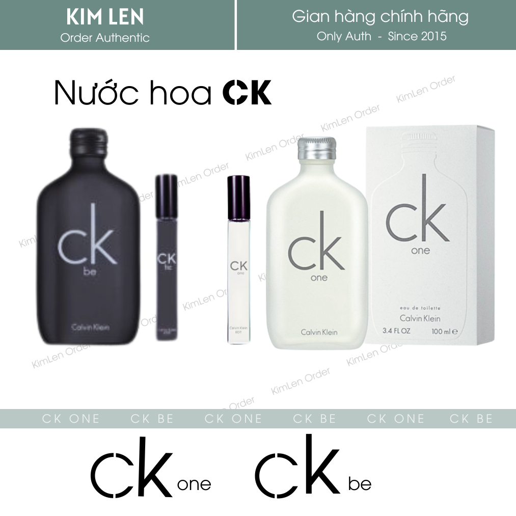 Nước hoa CK one, CK be 10ml, 100ml