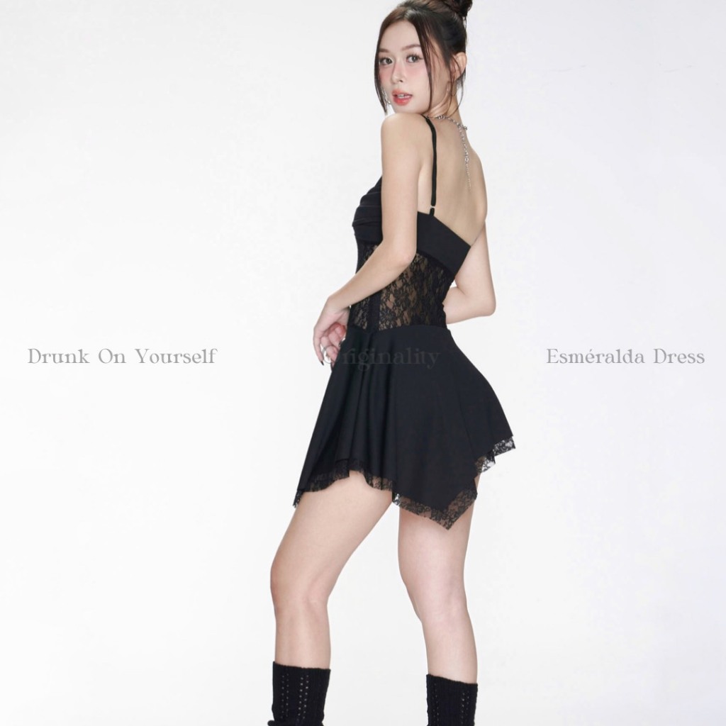 ORIGINALITY - ĐẦM HAI DÂY PHỐI REN - ESMÉRALDA DRESS