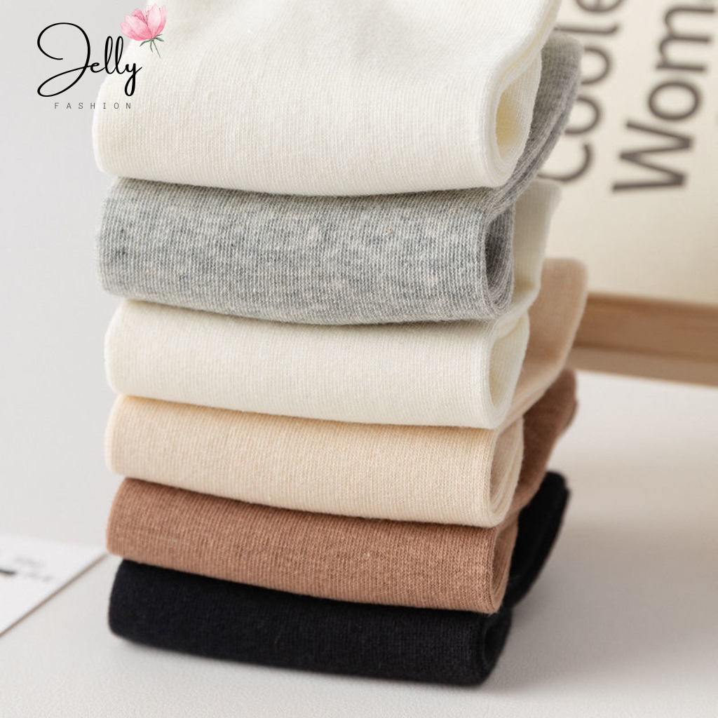 Tất nữ cổ thấp, vớ nữ cổ ngắn phong cách vintage Hàn Quốc nhiều màu đáng yêu
