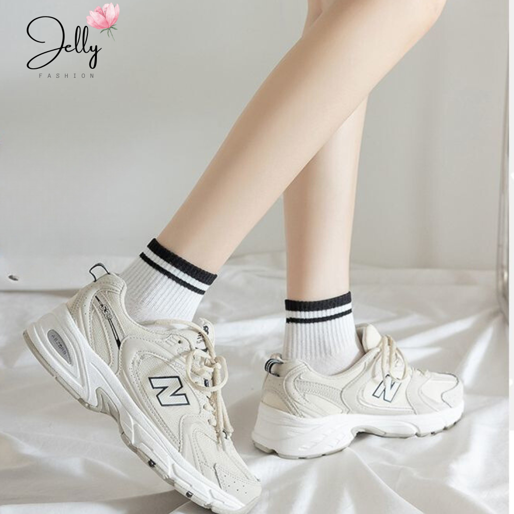 Tất nữ cổ thấp, vớ nữ cổ ngắn phong cách vintage Hàn Quốc nhiều màu đáng yêu