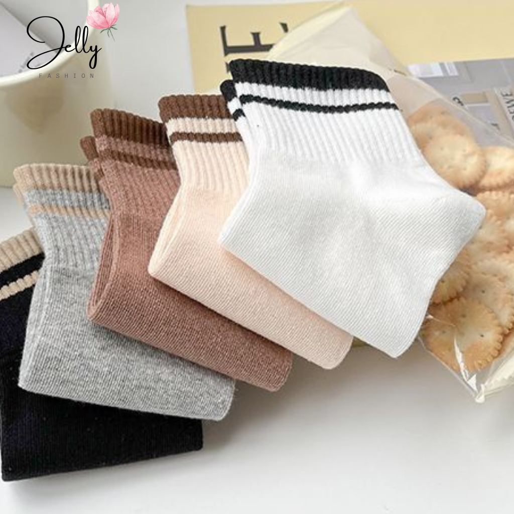 Tất nữ cổ thấp, vớ nữ cổ ngắn phong cách vintage Hàn Quốc nhiều màu đáng yêu