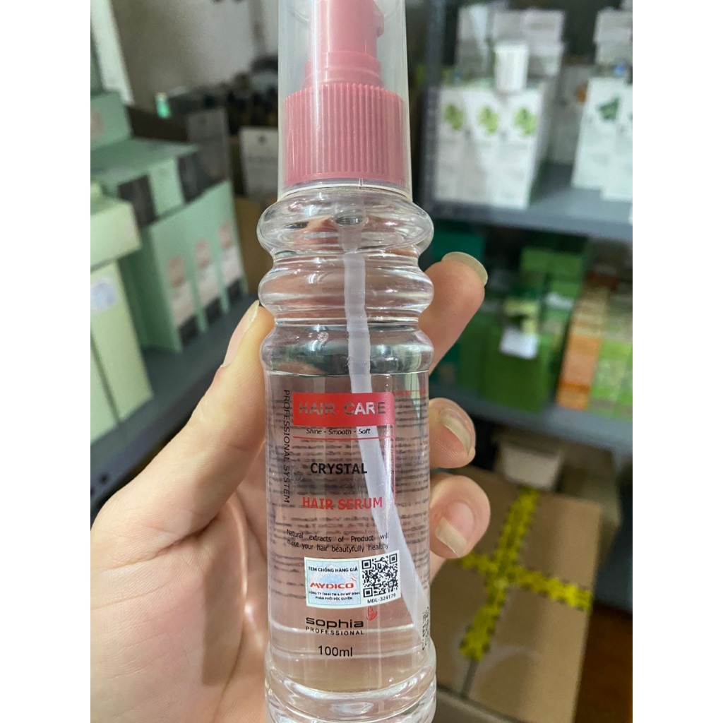 Tinh dầu dưỡng tóc Sophia Crystal – Crystal Hair Serum Siêu mềm mượt, siêu phục hồi tóc