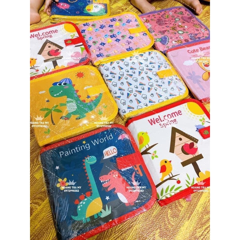 Bảng vẽ trẻ em tặng kèm 6 bút vẽ rõ nét an toàn xóa dễ dàng cho bé tập vẽ viết hcom567