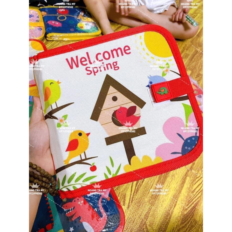 Bảng vẽ trẻ em tặng kèm 6 bút vẽ rõ nét an toàn xóa dễ dàng cho bé tập vẽ viết hcom567